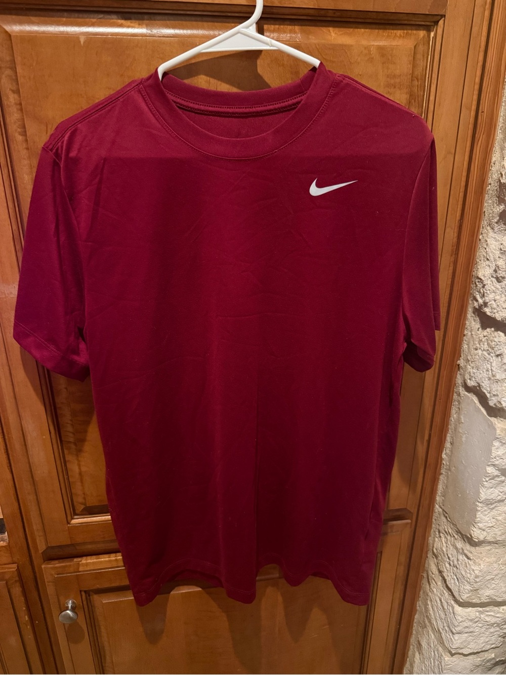 Nike Men’s Burgundy Short Sleeve Dri-FIT Tee